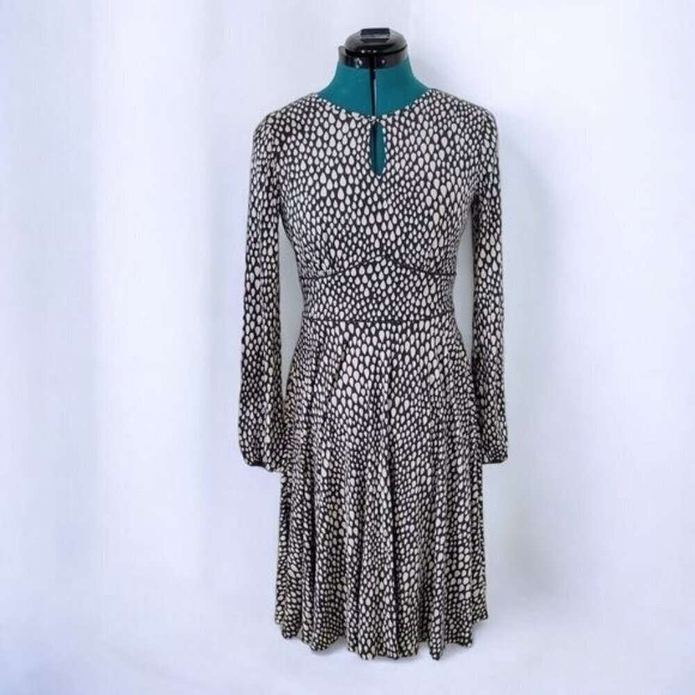 Boden‎ Long Sleeve Marilyn Keyhole A-Line Dress - Size Small